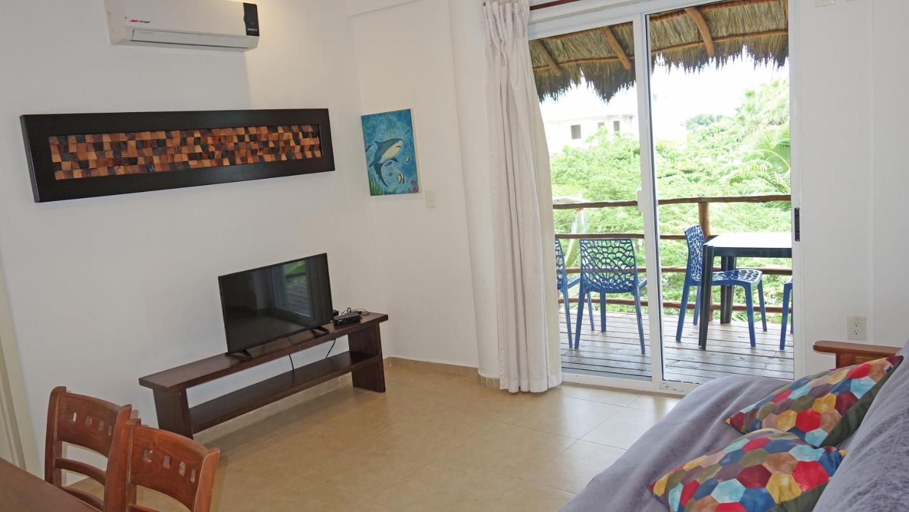 El Fuerte Beach Apartments Mahahual Ruang foto