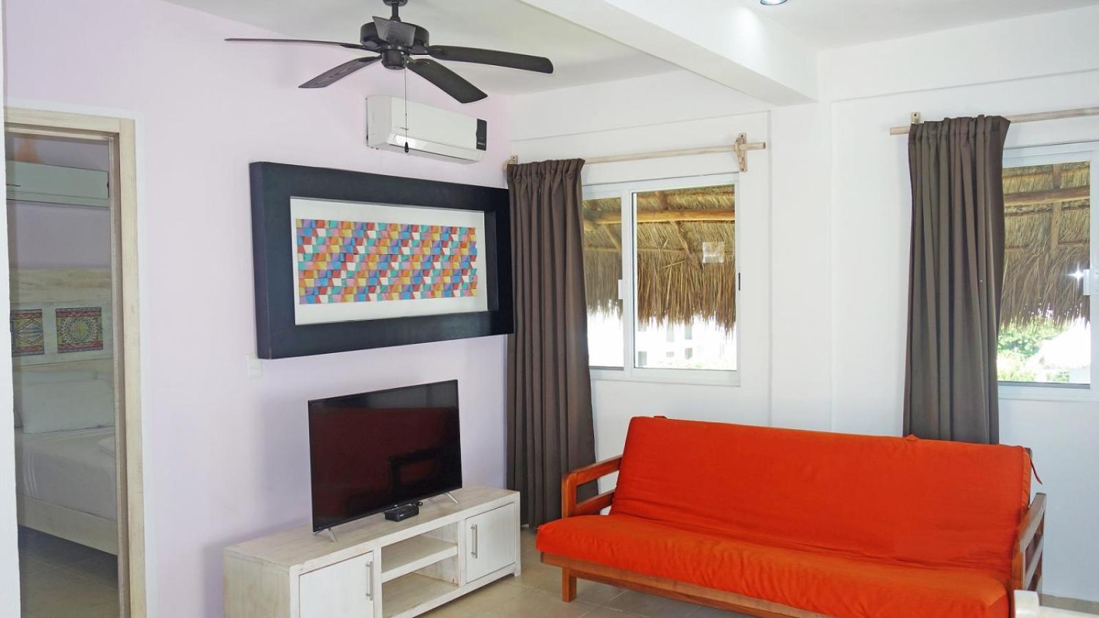 El Fuerte Beach Apartments Mahahual Ruang foto