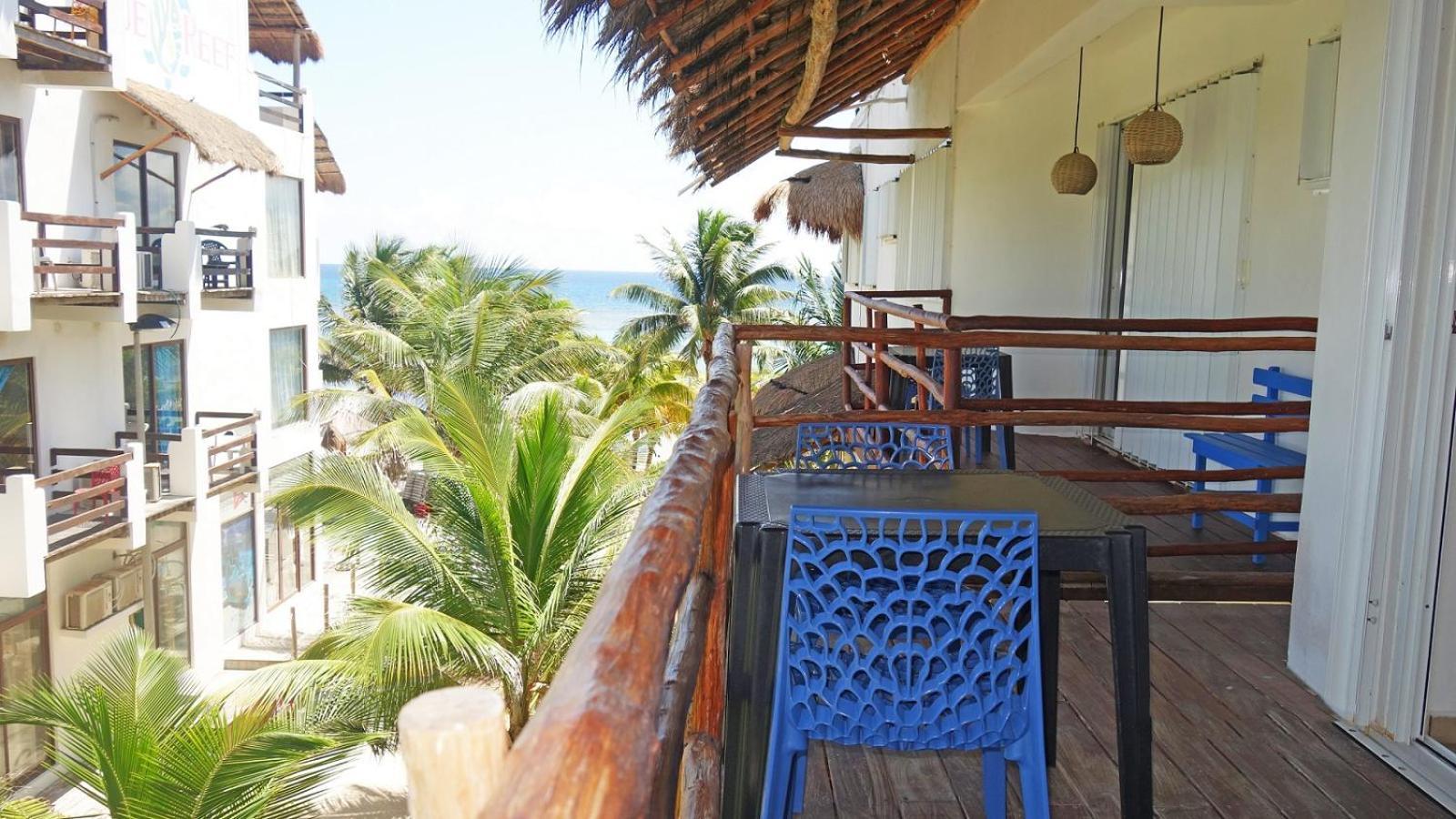 El Fuerte Beach Apartments Mahahual Ruang foto